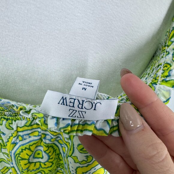 J.Crew x SZ Blockprints Citrus Paisley Mini Dress Size Medium - Picture 9 of 13